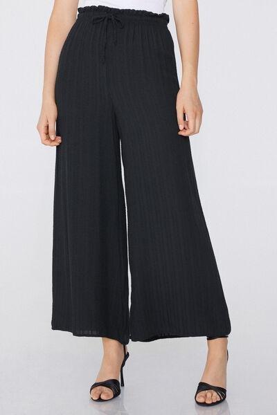 Black Palazzo Trousers, , large image number 1