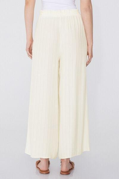 White Palazzo Trousers, , large image number 2