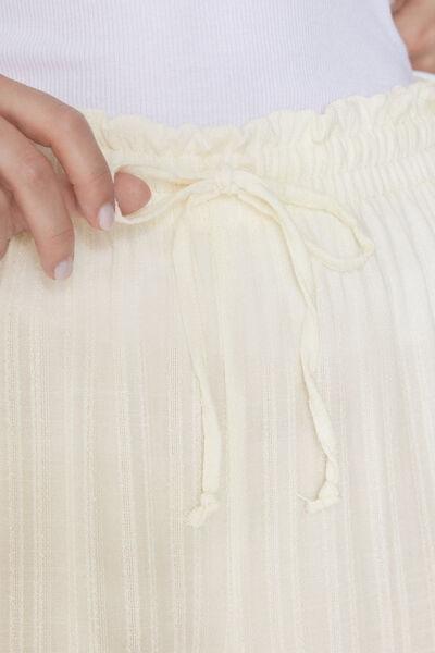 White Palazzo Trousers, , large image number 3
