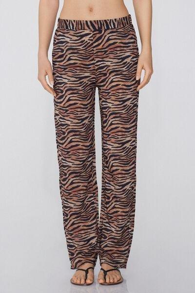 Multicolour Straight-Cut Trousers, , large image number 0