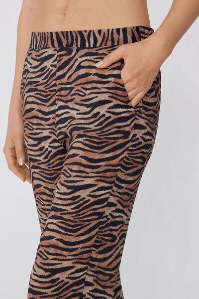 Multicolour Straight-Cut Trousers, , large image number 3