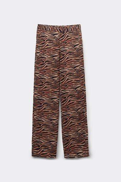 Multicolour Straight-Cut Trousers, , large image number 4