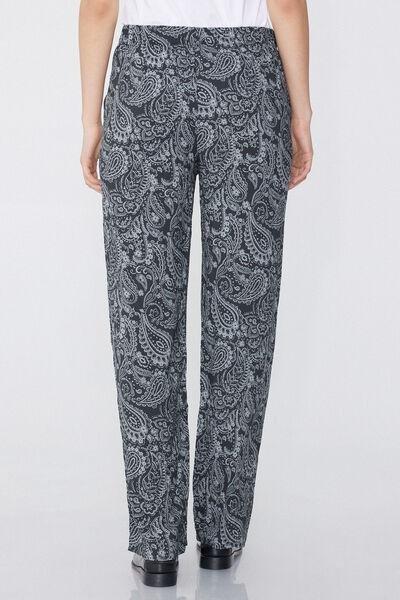Grey Straight Pants, 5701_889W, large image number 2
