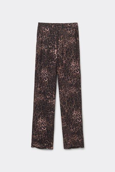 Multicolour Printed Straight-Cut Trousers, , large image number 4