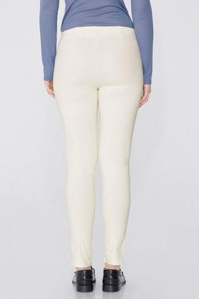 White Stretch Leggings, , large image number 2