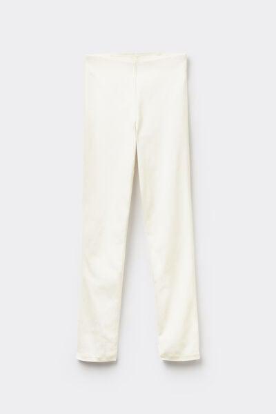 White Stretch Leggings, , large image number 3