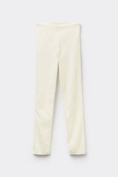 White Stretch Leggings, , large image number 4