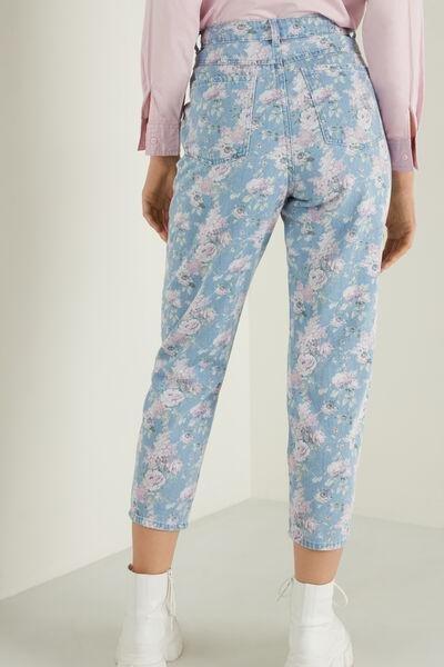 Blue High-Waisted Baggy Jeans, 5701_625U, large image number 2
