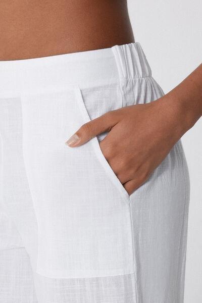 White Canvas Trousers, , large image number 3