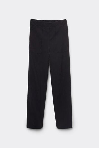 Black Canvas Trousers, , large image number 4