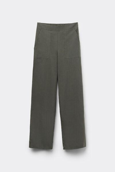 Green Canvas Trousers, , large image number 4