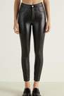 Tezenis - Black Coated-Effect Five Pocket Thermal Trousers
