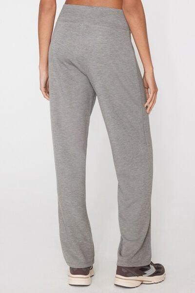 Grey Soft Touch Viscose Palazzo Pants, 5701_201Z, large image number 2