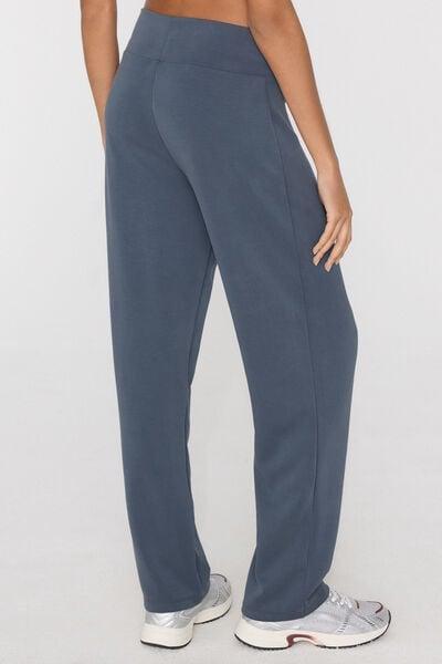 Blue Soft Touch Viscose Palazzo Pants, 5701_213Z, large image number 2
