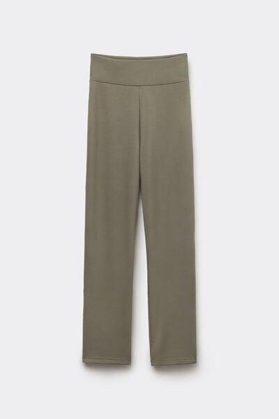 Green Soft Touch Viscose Palazzo Pants, 5701_229Z, large image number 4
