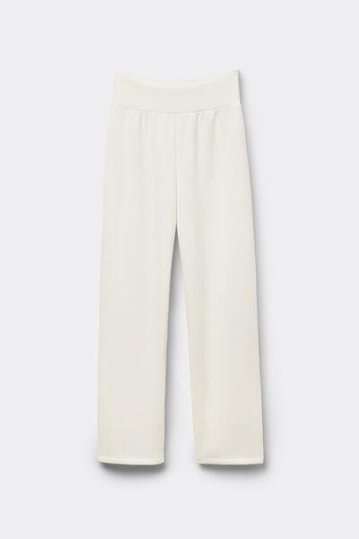 Ecru Palazzo Trousers, , large image number 4