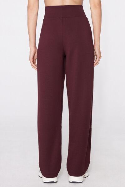 Brown Soft Touch Straight-Cut Long Pyjama Bottoms, 5701_581Z, large image number 2