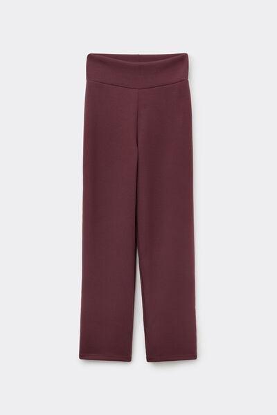 Brown Soft Touch Straight-Cut Long Pyjama Bottoms, 5701_581Z, large image number 4