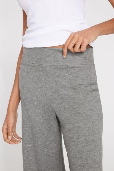 Grey Soft Touch Palazzo Pants, 5701_201Z, large image number 3