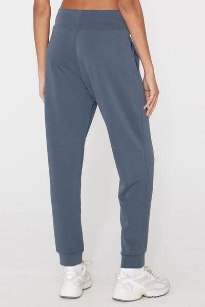 Blue Soft Touch Cuffed Ankle Joggers, 5701_213Z, large image number 2
