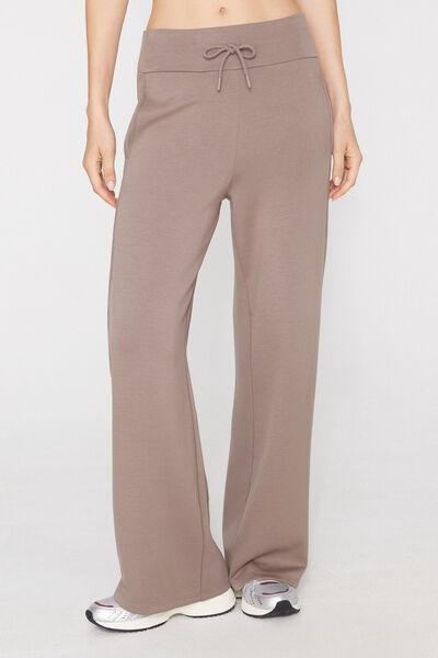 Brown Superior Softness Palazzo Pants, 5701_530Z, large image number 1