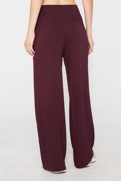 Brown Superior Softness Palazzo Pants, 5701_581Z, large image number 2