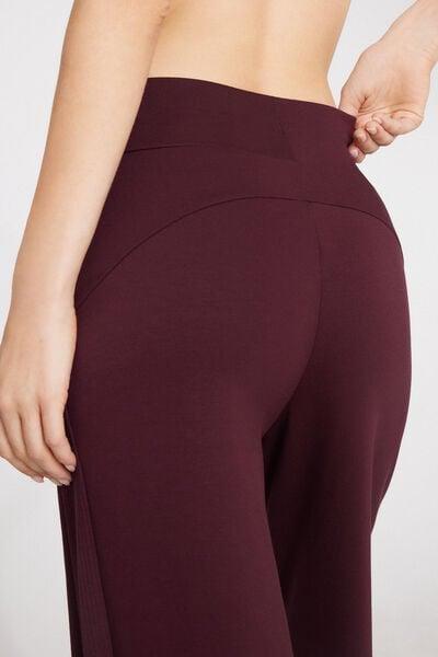 Brown Superior Softness Palazzo Pants, 5701_581Z, large image number 3