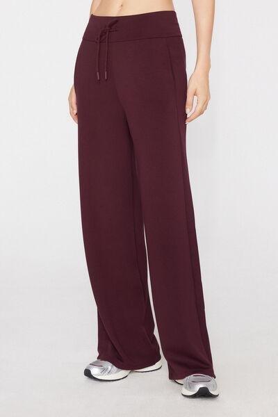 Brown Superior Softness Palazzo Pants, 5701_581Z, large image number 5