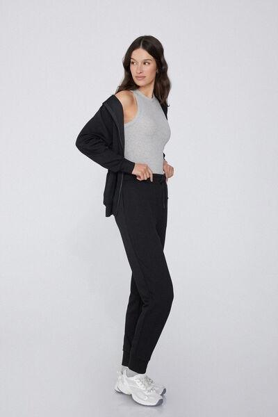 Black Soft Touch Joggers, , large image number 1