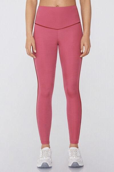 Purple Microfibre Leggings, , large image number 0