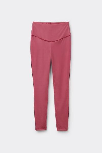 Purple Microfibre Leggings, 5701_394Y, large image number 4