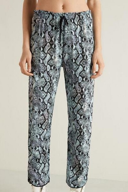 Tezenis - SNAKE PRINT Canvas Joggers with Piping