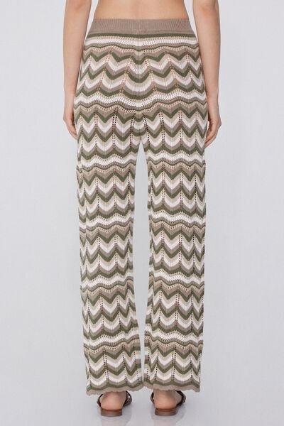 Multicolour Long Crochet Pants, , large image number 2