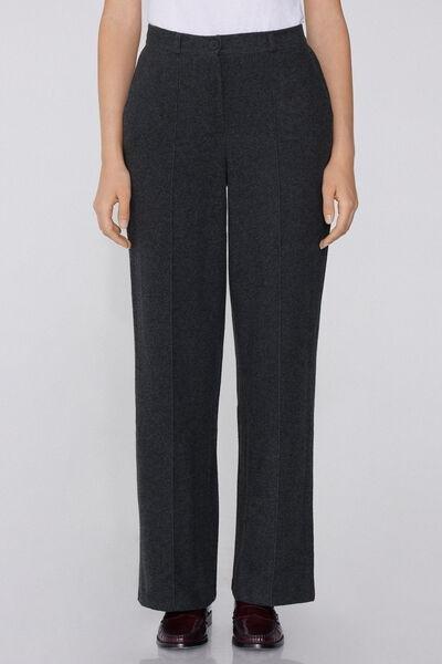 Grey Palace Fabric Cotton Pants, 5701_926Y, large image number 1