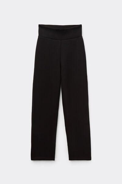 Black Ultrasoft Touch Fleece Trousers, , large image number 3