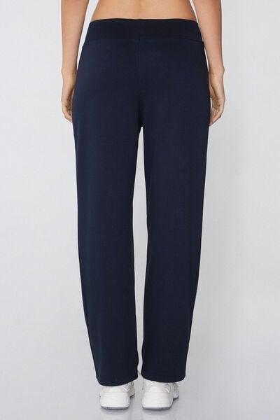 Navy Ultrasoft Touch Fleece Trousers, Absolute Blue, medium