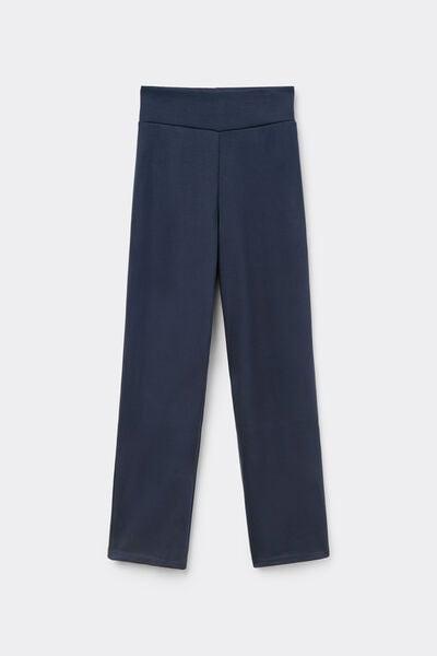 Navy Ultrasoft Touch Fleece Trousers, Absolute Blue, large image number 4