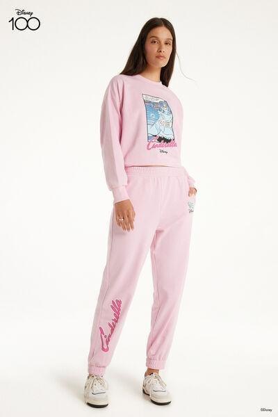 Pink Cinderella Disney Fleece Sweatpants, , large image number 1