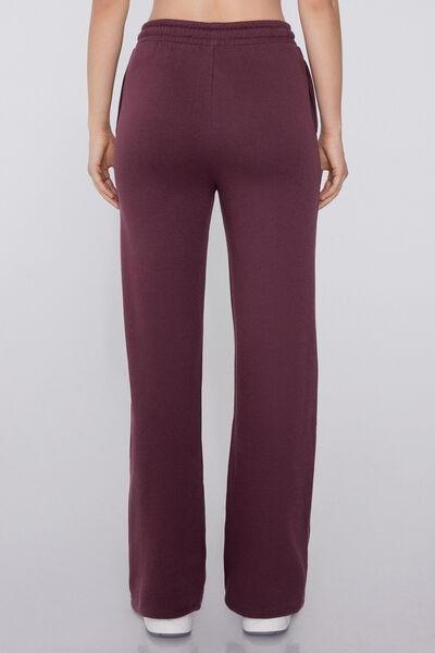 Violet Palazzo Cotton Sweatpants, 5701_728Y, large image number 2