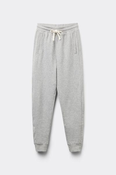 Grey Drawstring And Pockets Jogger, , large image number 4