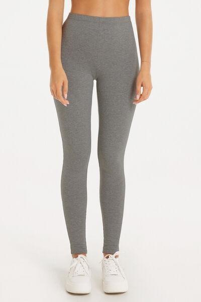 Grey Thermal Cotton Leggings, , large image number 0