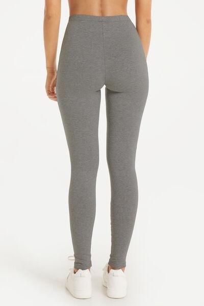 Grey Thermal Cotton Leggings, , large image number 2