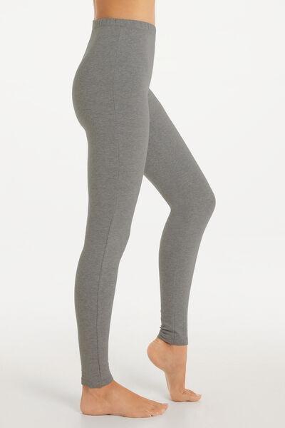 Grey Thermal Cotton Leggings, , large image number 3