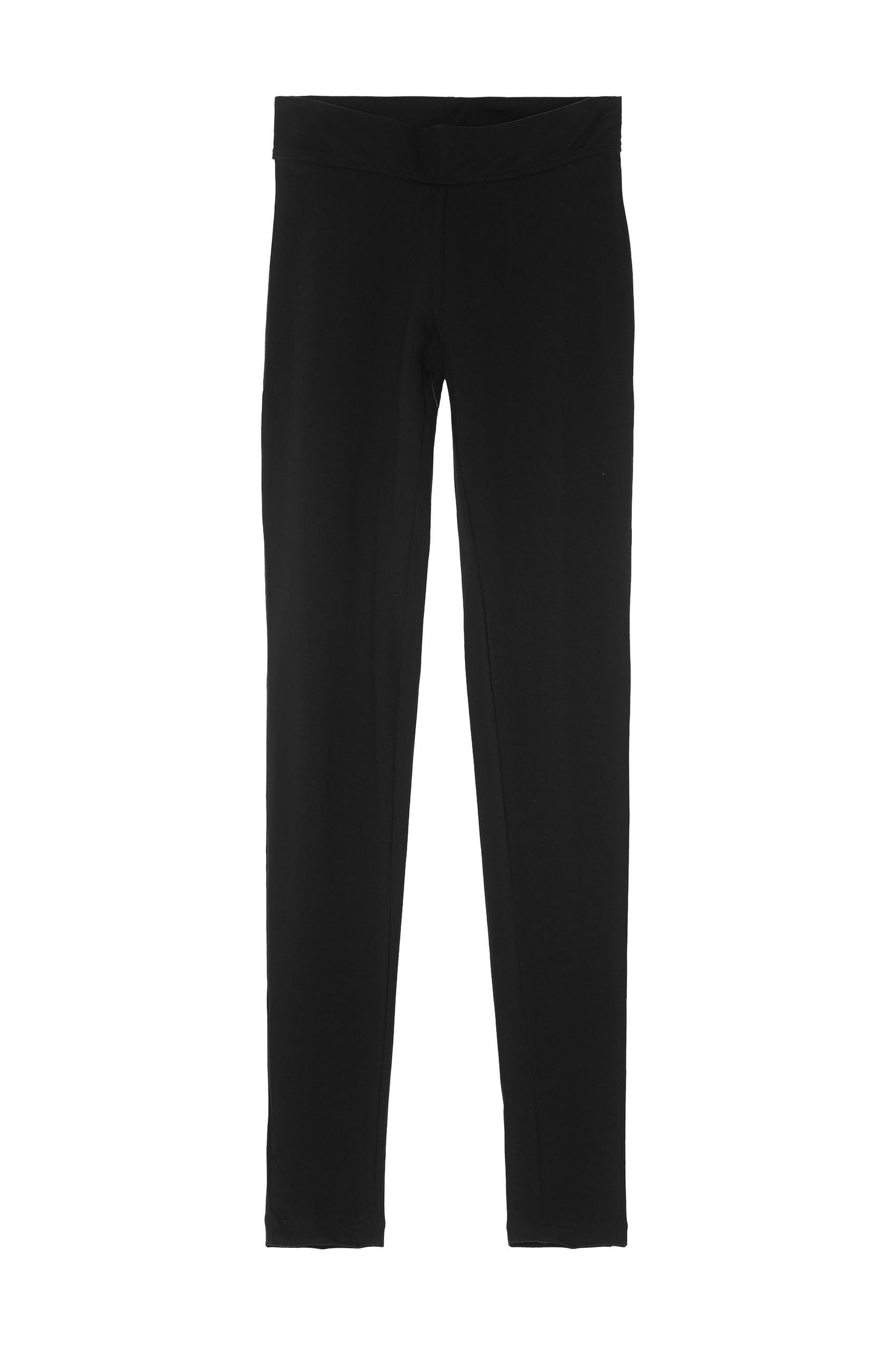 Black Plain Leggings, , large image number 7