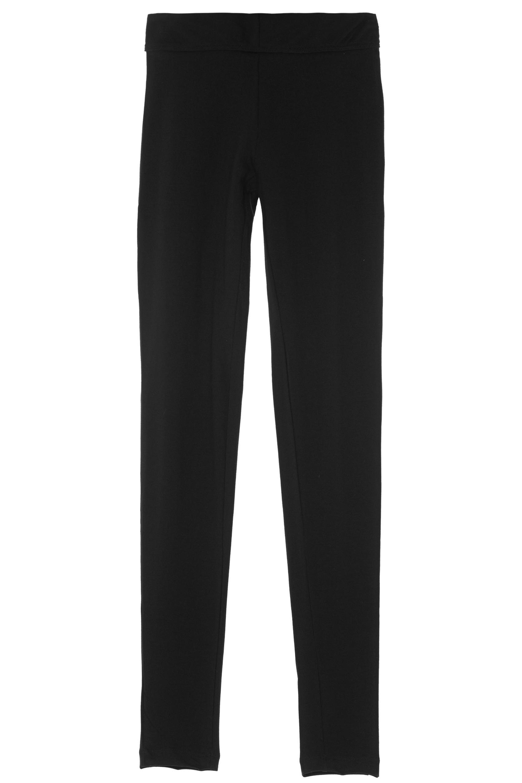 Black Plain Leggings, , large image number 11