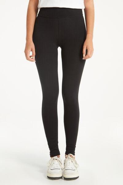 Black High-Waisted Leggings, , large image number 1