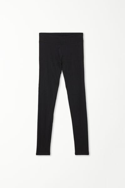 Black High-Waisted Leggings, , large image number 4