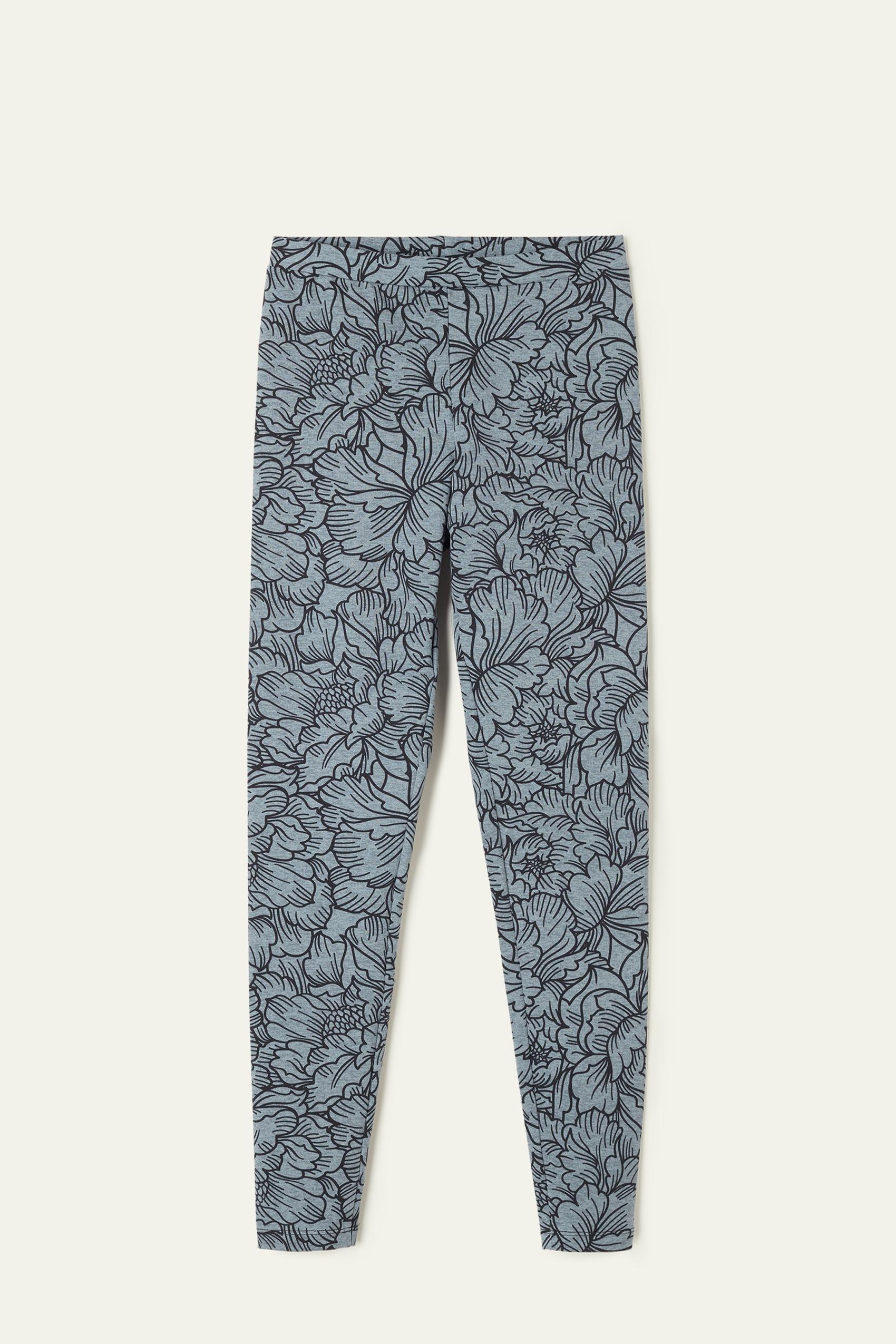 طماق كبيرة باللون الرمادي مطبوعة بطبعة ال"اوانيا، للنساء, , large image number 2