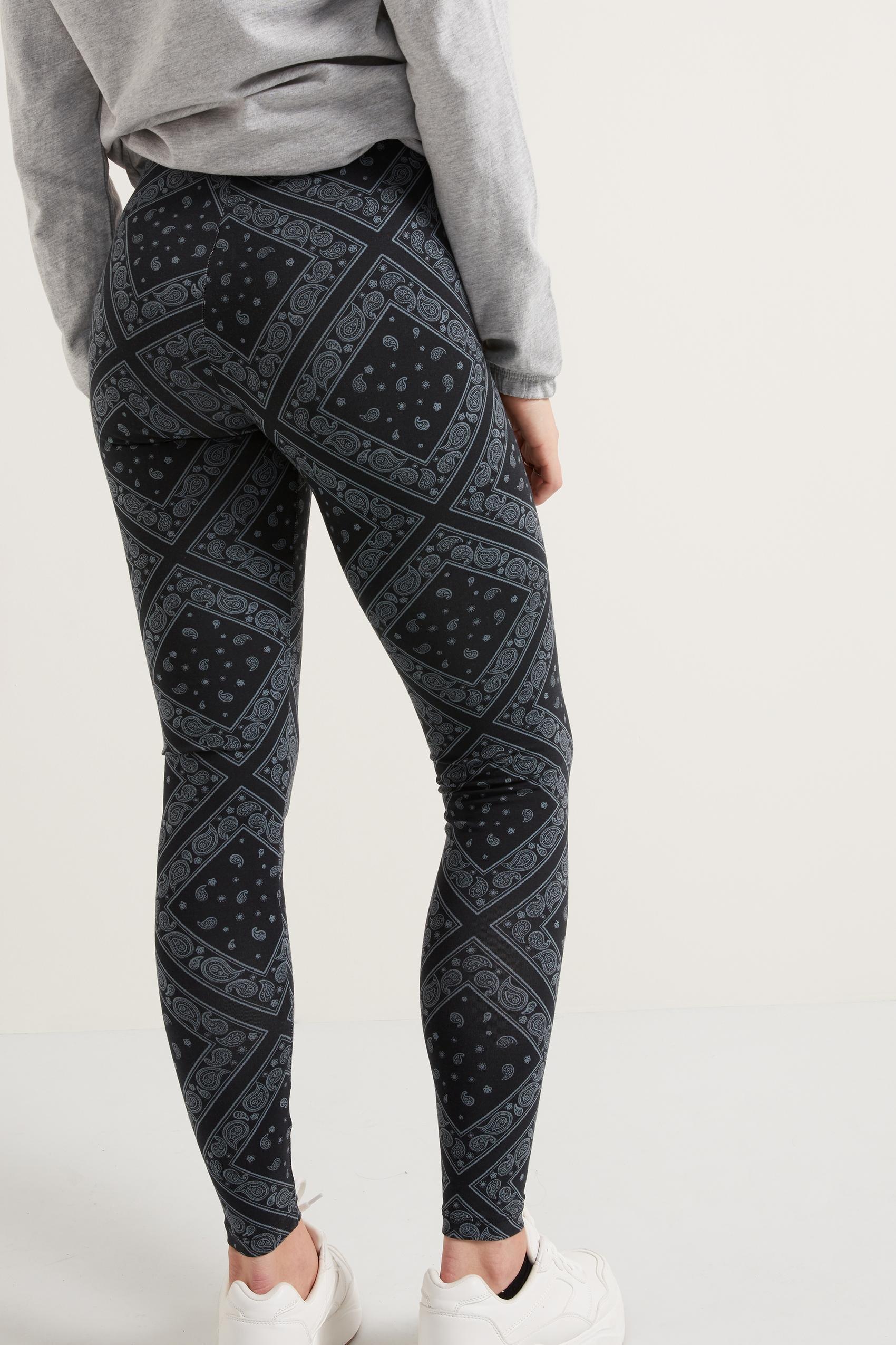 Multicolour Bandana Print Cotton Leggings, , large image number 2
