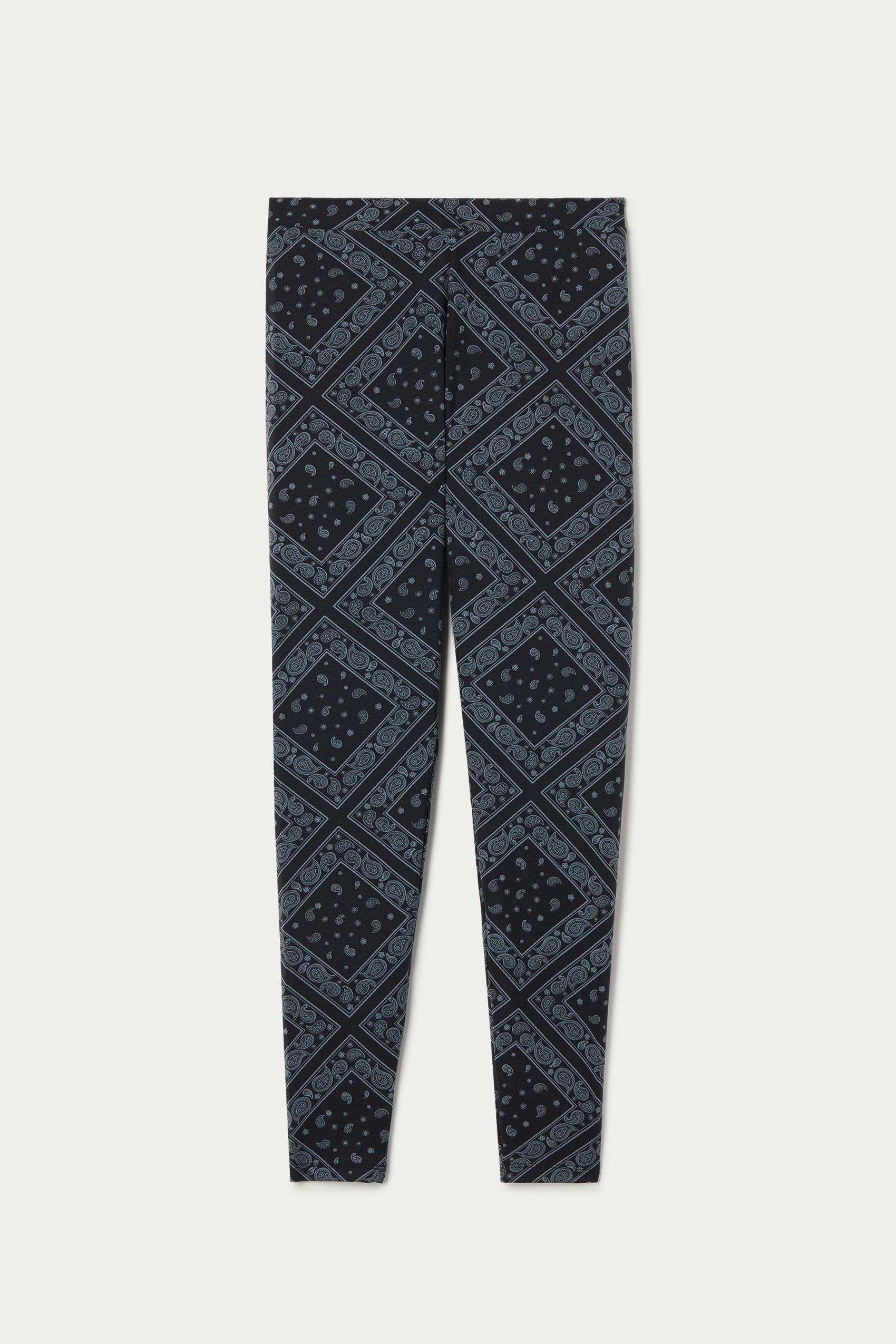 Multicolour Bandana Print Cotton Leggings, , large image number 4